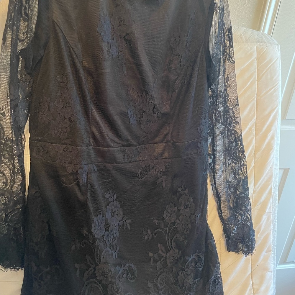 Black lace dress